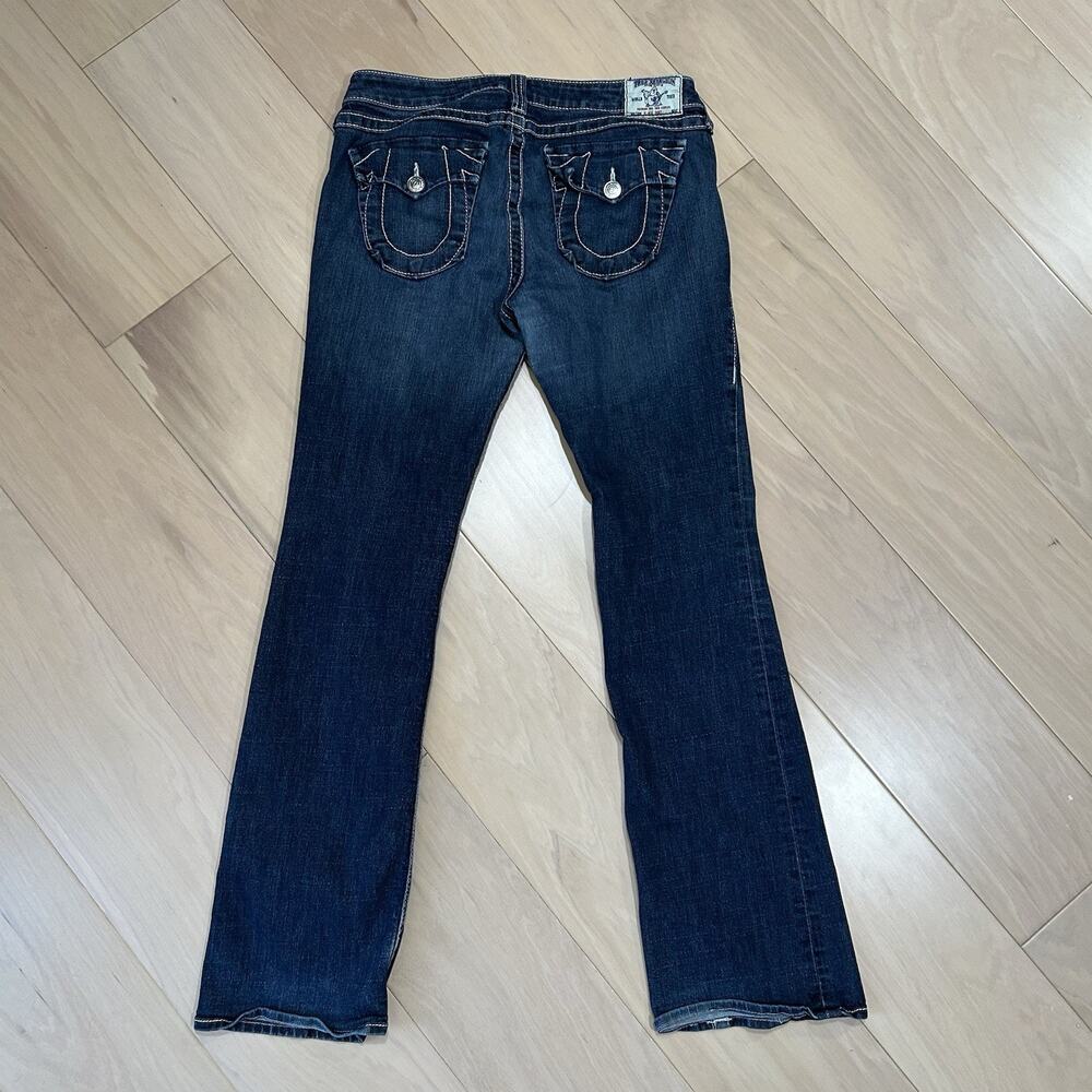 True Religion Hi-Rise Boot Denim Jeans Flap Pocket Women’s 31